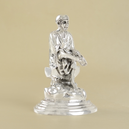 Sai Baba in Silver Antique workmanship