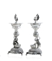 Elephant and Peacock Deepam Stand crafted Using Silver