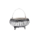 Flower Basket Crafted Using Silver with Antique Finish