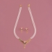 Pearls yellowish necklace set
