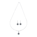 Greyish Pearls Necklace Chain set in Sterling Silver