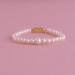 Creamish Pearls Bracelet stringed