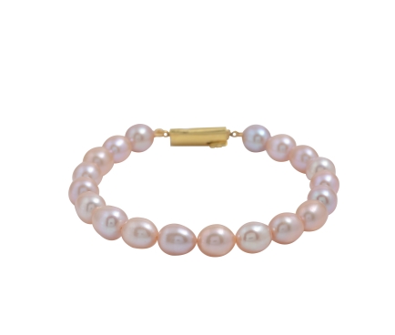 Rose Pearls Bracelet stringed JPB1413