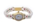 Pearls Watch Bracelet crafted in alloy and yellow gold polished JPW0026