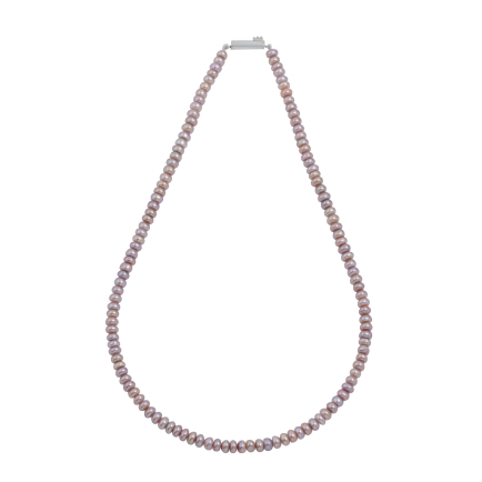 pinkish freshwater pearls necklace JPC11212