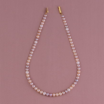 Fresh Water Multi Colour Round pearls string