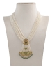 Pearls Kaka moti Necklace in yellow gold