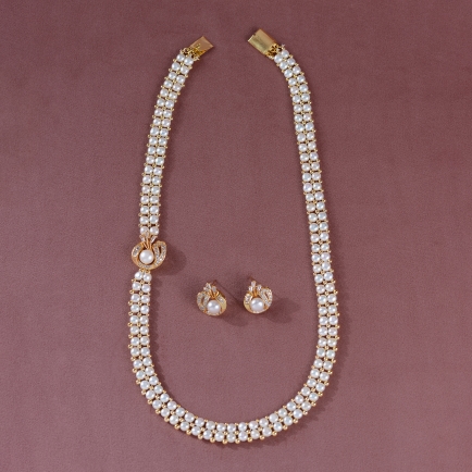 Pearls stringed Necklace set JPH0557