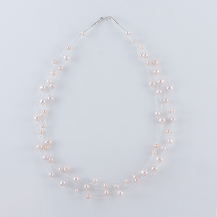 Peach Color Pearl String