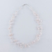 Light Pink Pearl Necklace In Fishnet Pattern