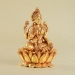 Gold plated silver lakshmi idol