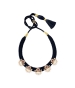 Gold Floral Pearl Necklace