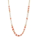 Gold Pearl Coral Beads Necklace