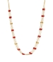 Gold Coral Beads Necklace