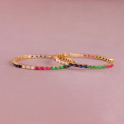 This elegant, colourful bangle-JB0565