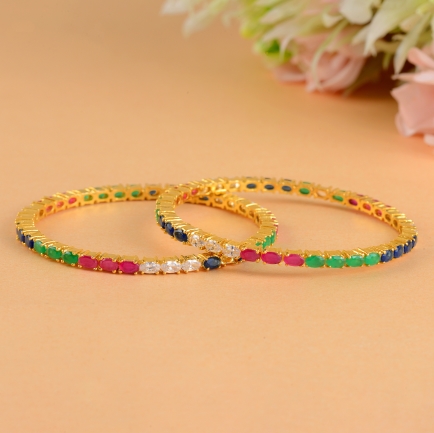 This elegant, colourful bangle-JB0565