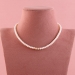 Single line button  pearl string