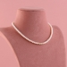 Single line button  pearl string