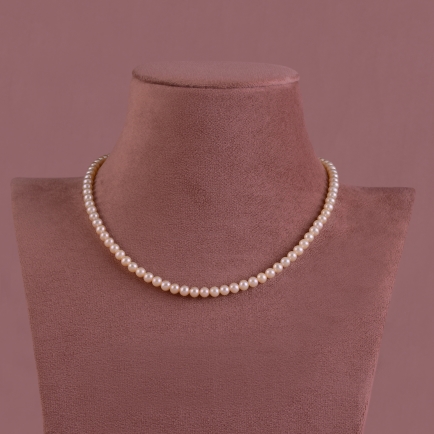 Peach Pearl Necklace