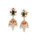 Dainty Gold Pearl Jhumka Earrings