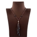 Purple Stone Chain Necklace