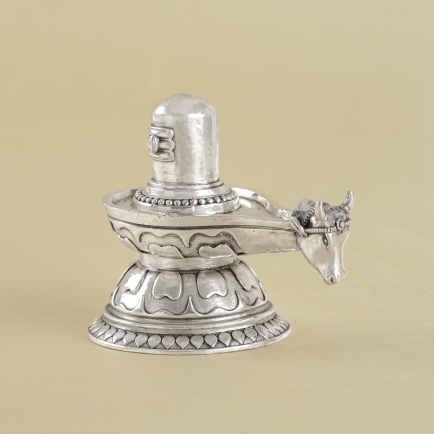 Lord Shiva Lingam Silver Idol