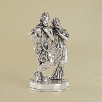 Radha Krishna Murti Silver