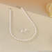 White Pearl Necklace set