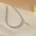 Light Gray Fresh water pearl String set with Earrings