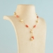 Gold Chain Stringed with Corals and Pearls