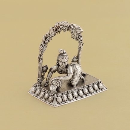 Lord Bala krishna Silver Idol