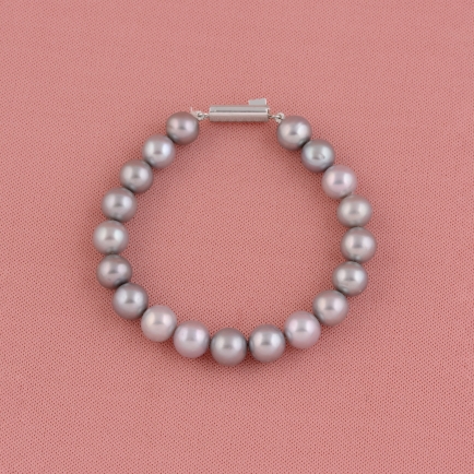 Natural Grey Pearl Bracelet