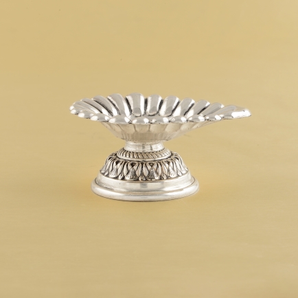 Antique Silver Diya