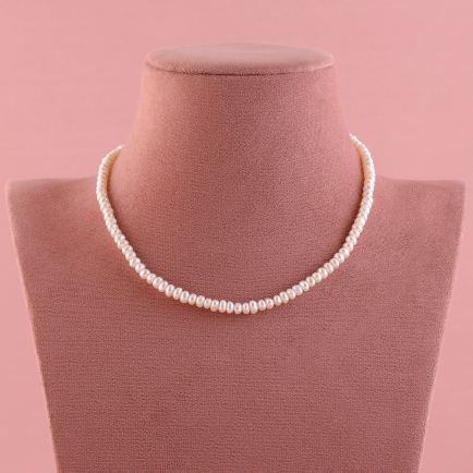 Fresh Water One Line Pearl Necklace