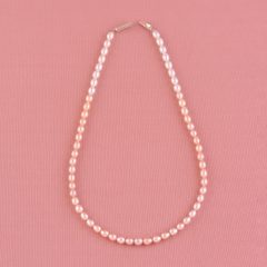 Pink & White Layered Pearl Necklace