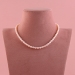 Pink & White Layered Pearl Necklace