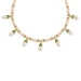 Pearl Necklace Set with Green Highlights