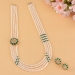 4 Layer Pearl Long Haar Necklace Set