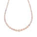 Single Line Pink Pearl Necklace Set