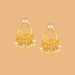 Pearls Chandbali Earrings With Pearls Drops