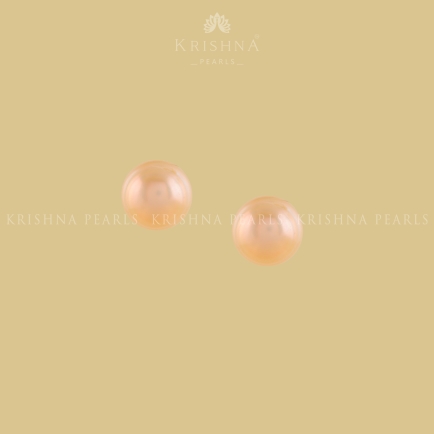 Pink Pearl Button Stud