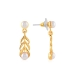 Stylish Gold Coated Pearl Dangler Earrings