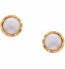 Pearl Halo Studs | GTWPS12P
