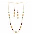 Ruby, Emerald & Pearl Drop Chain Set