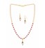 White & Red Pearl Drop String Set