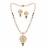 Pearl, Ruby & Kundan Flower Set