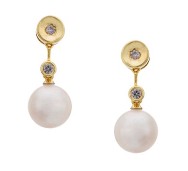Pearl & Diamond Statement Earrings