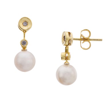 Pearl & Diamond Statement Earrings