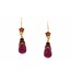 Ruby Hanging Earrings