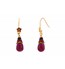 Ruby Hanging Earrings